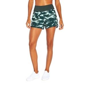 Marika Camouflage Athletic Shorts Women's Size Small‎ Green Gray Workout Gym